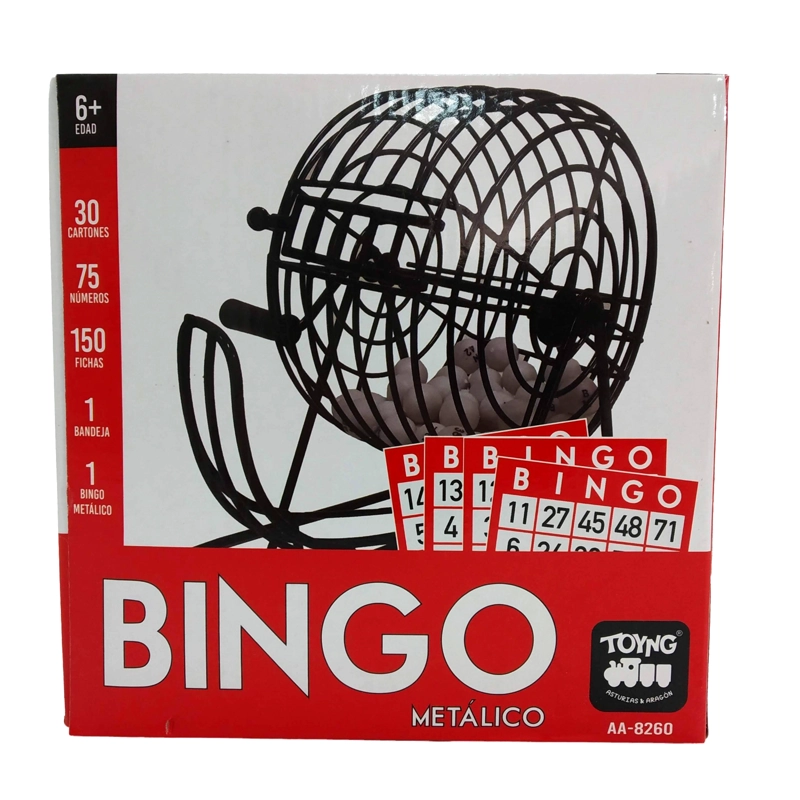 BINGO TOYNG AA-8260 METALICO 30 CARTONES - 5