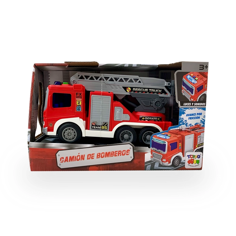 JUGUETE CAMION BOMBEROS ESCALERA BLANCA - TOYNG