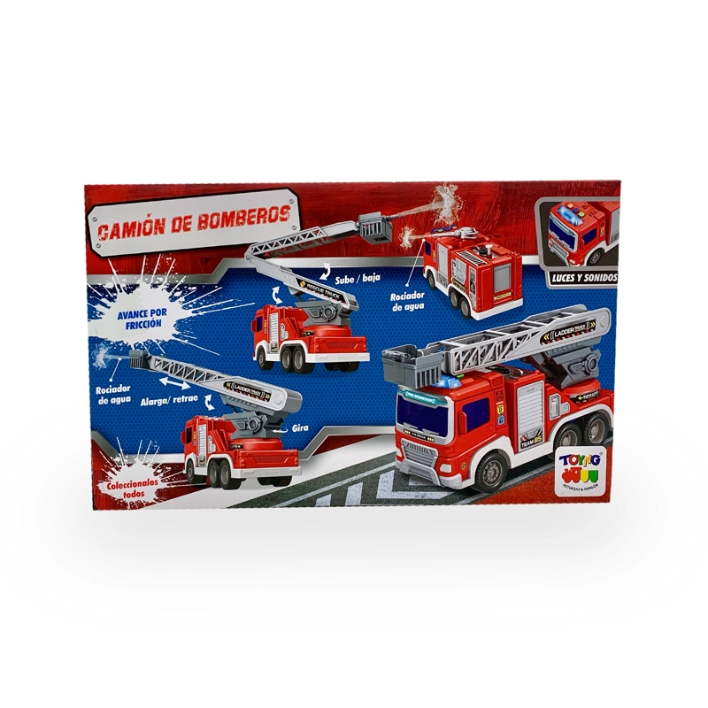 JUGUETE CAMION BOMBEROS ESCALERA GRIS - TOYNG - 3