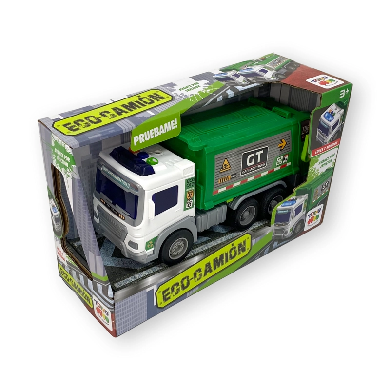 JUGUETE CAMION RECOLECTOR BASURA 1:16 LUCES SONIDOS - TOYNG - 3
