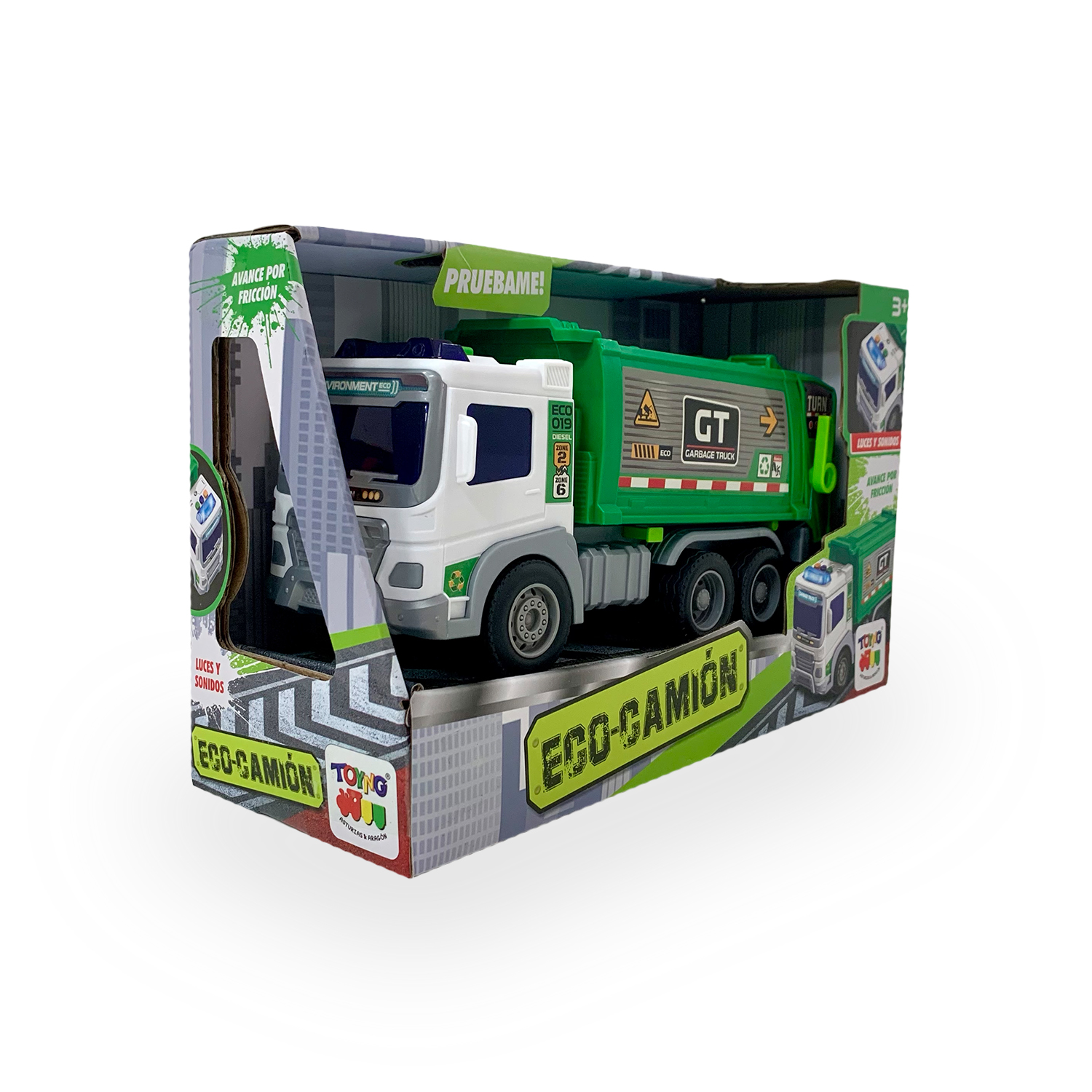 JUGUETE CAMION RECOLECTOR BASURA 1:16 LUCES SONIDOS - TOYNG - 5