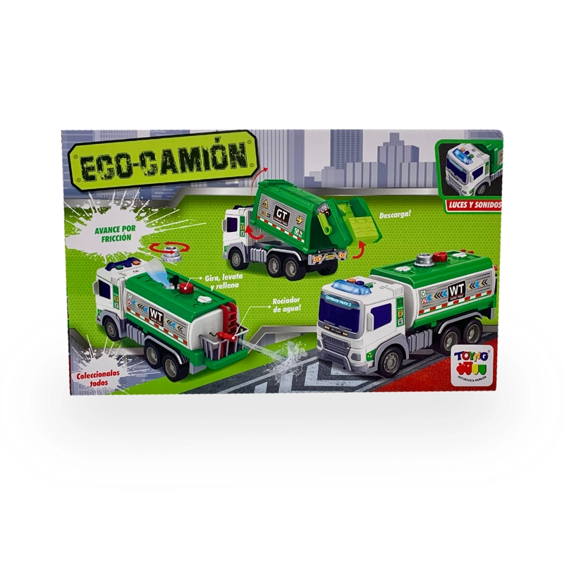 JUGUETE CAMION RECOLECTOR BASURA 1:16 LUCES SONIDOS - TOYNG - 6