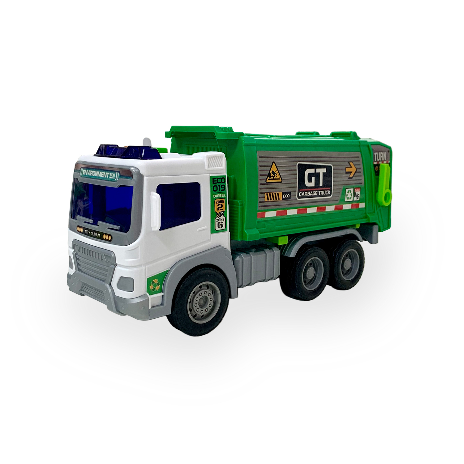 JUGUETE CAMION RECOLECTOR BASURA 1:16 LUCES SONIDOS - TOYNG - 8