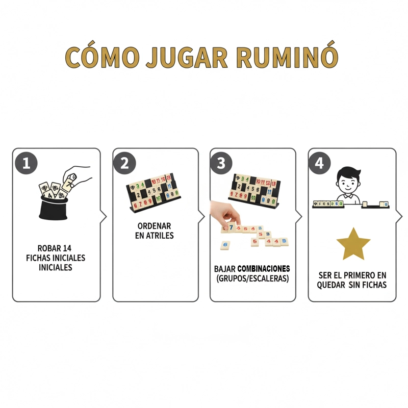JUEGO DE MESA RUMINO PREMIUM RUMMY RUMMI - TOYNG - 4