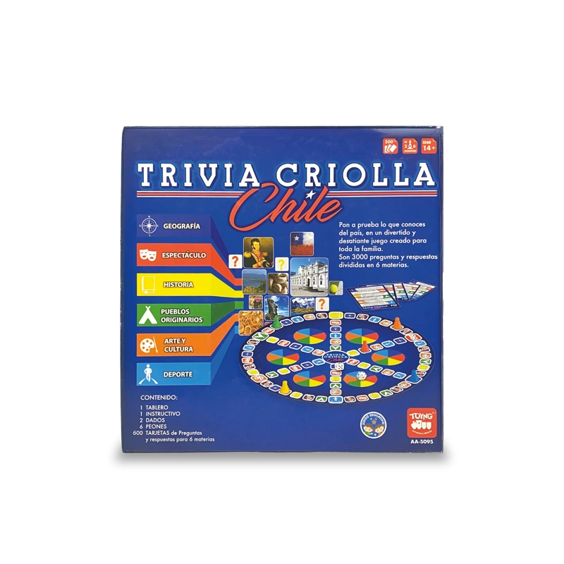JUEGO DE MESA TRIVIA CRIOLLA DE CHILE - TOYNG - 2