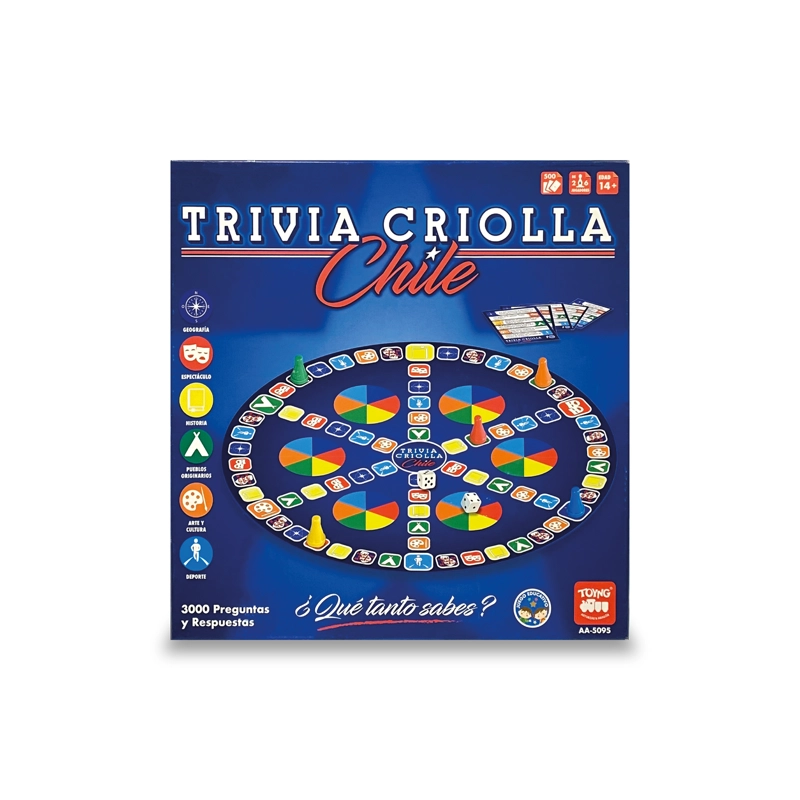 JUEGO DE MESA TRIVIA CRIOLLA DE CHILE - TOYNG - 3