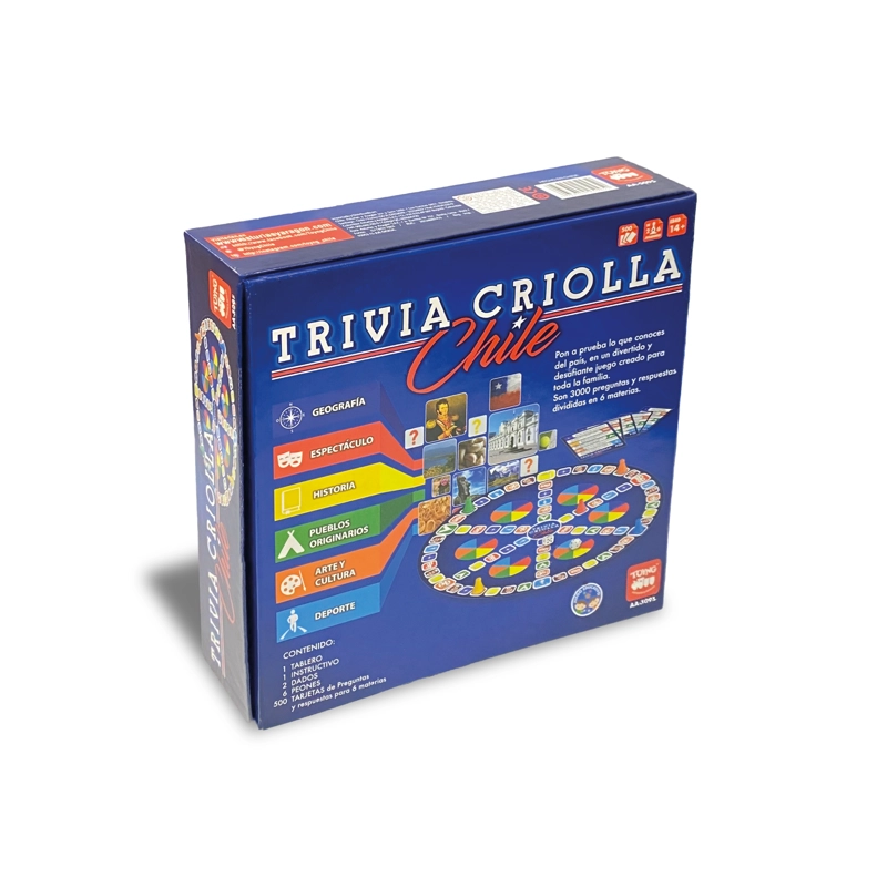 JUEGO DE MESA TRIVIA CRIOLLA DE CHILE - TOYNG - 4