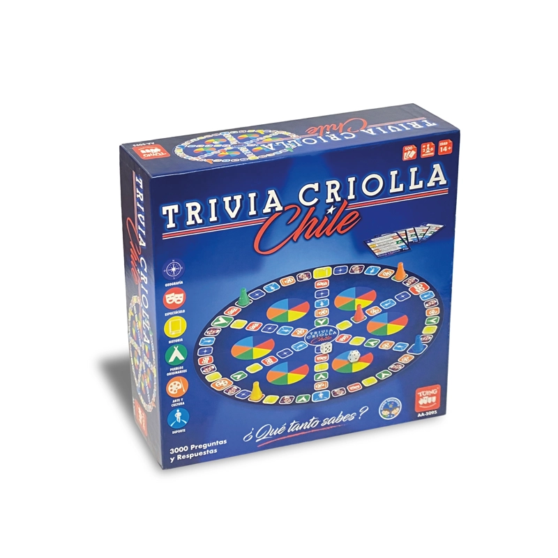 JUEGO DE MESA TRIVIA CRIOLLA DE CHILE - TOYNG - 7