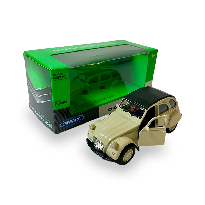 AUTO CITRONETA 2CV SOFT TOP ESCALA 1:34:39 - WELLY - 1