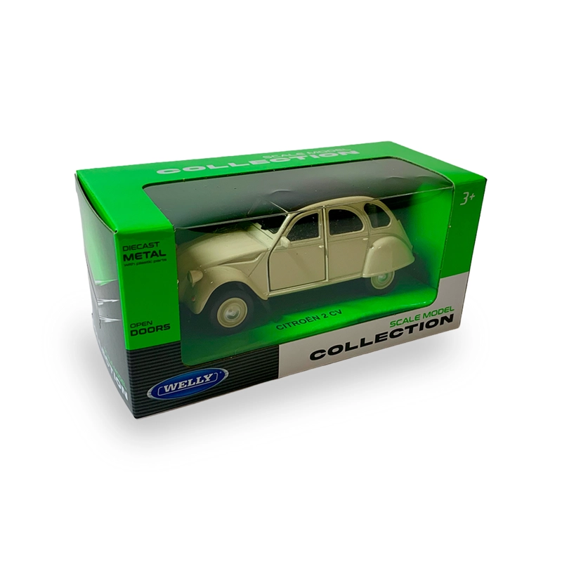 AUTO CITRONETA 2CV SOFT TOP ESCALA 1:34:39 - WELLY - 4
