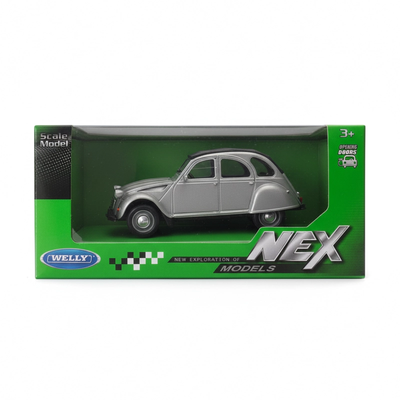 AUTO CITRONETA 2CV SOFT TOP ESCALA 1:34:39 - WELLY - 5