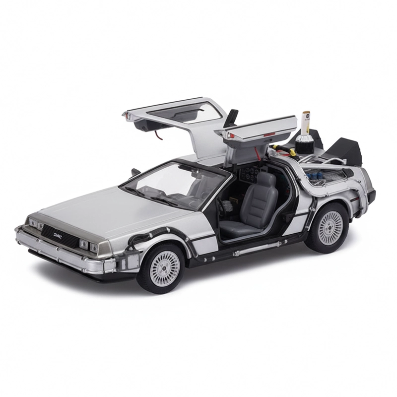 BACK TO THE FUTURE II DELOREAN ESCALA 1:24 - WELLY - 2