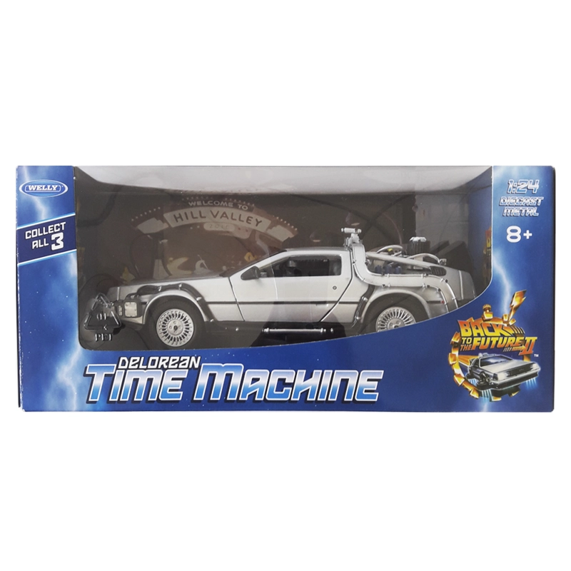 BACK TO THE FUTURE II DELOREAN ESCALA 1:24 - WELLY - 6