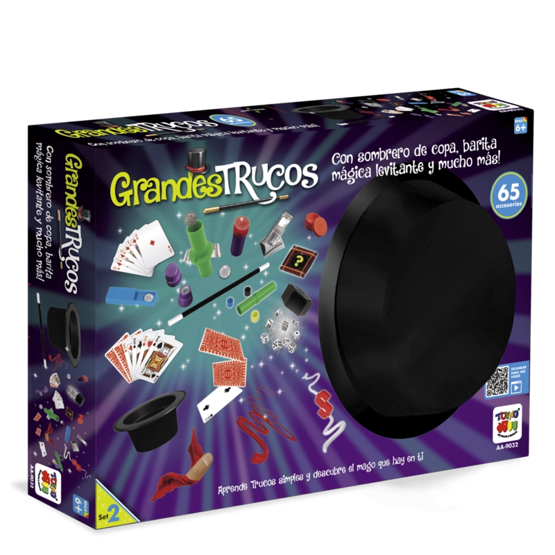 JUEGO DE MAGIA GRANDES TRUCOS SET 2 (65 ACCESORIOS) - TOYNG - 6