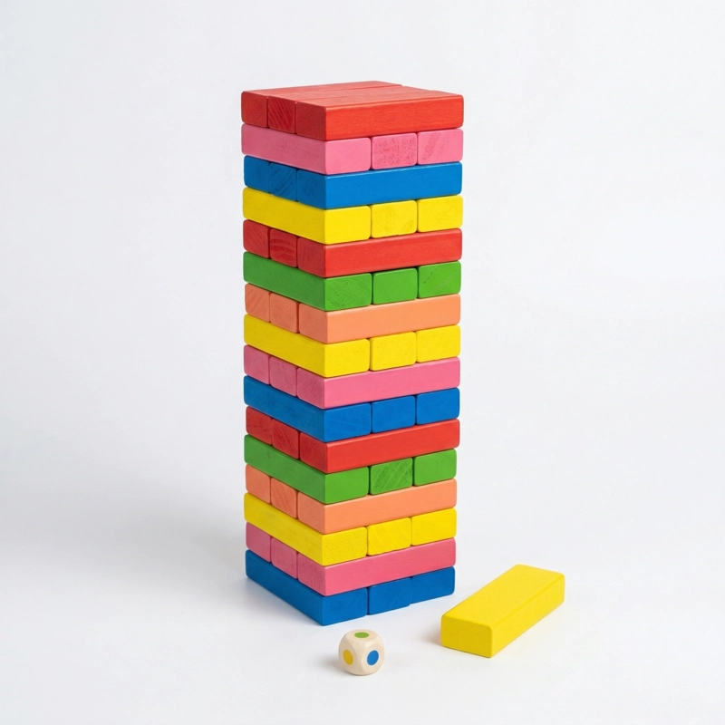 JUEGO DE MESA TORRE 54 PIEZAS COLOR - TOYNG - 2