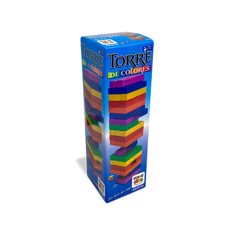 JUEGO DE MESA TORRE 54 PIEZAS COLOR - TOYNG - 5
