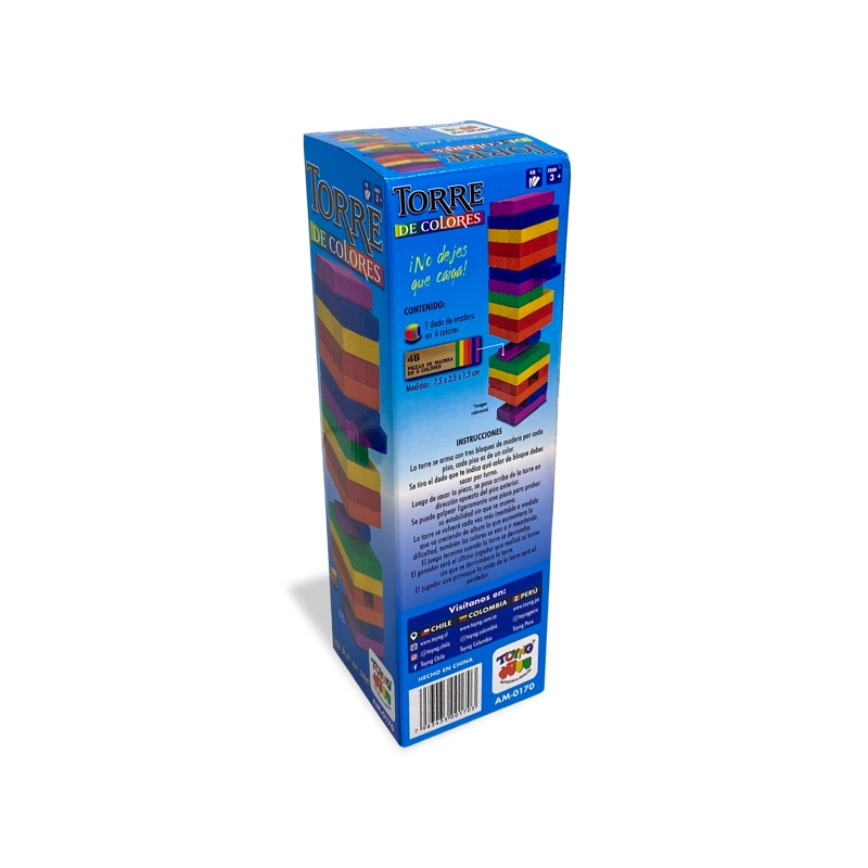 JUEGO DE MESA TORRE 54 PIEZAS COLOR - TOYNG - 6