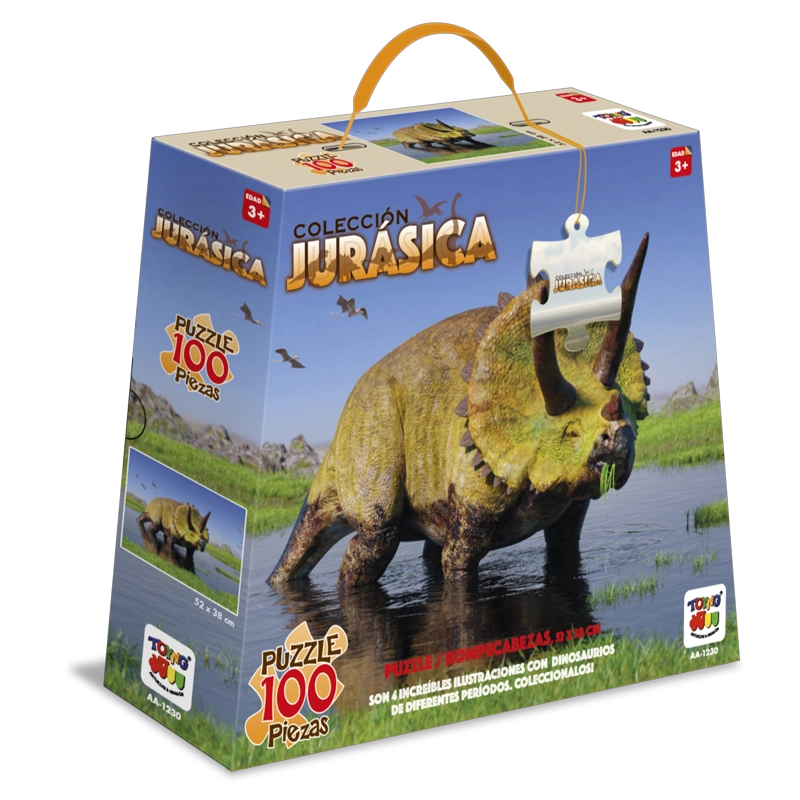 PUZZLE TRICERATOPS COLECCION JURASICA (100 PIEZAS) - TOYNG - 3