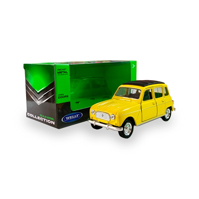 AUTO RENAULT 4 ESCALA 1:34:39 - WELLY - 2