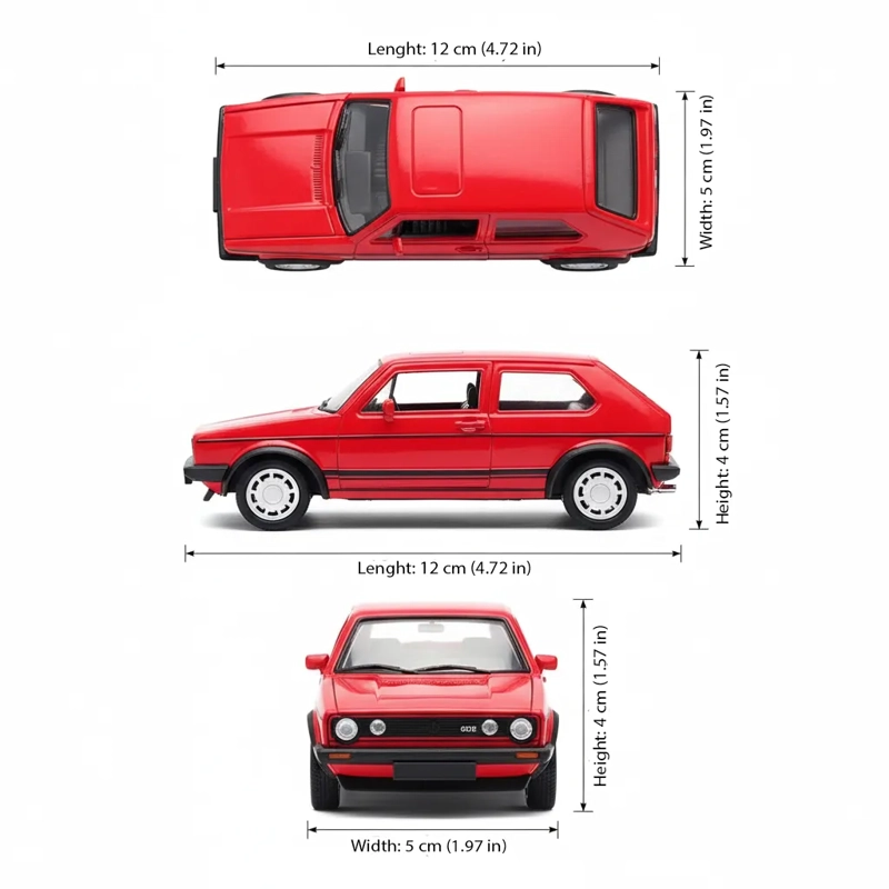 AUTO VOLKSWAGEN GOLF I GTI ESCALA 1:34:39 - WELLY - 9