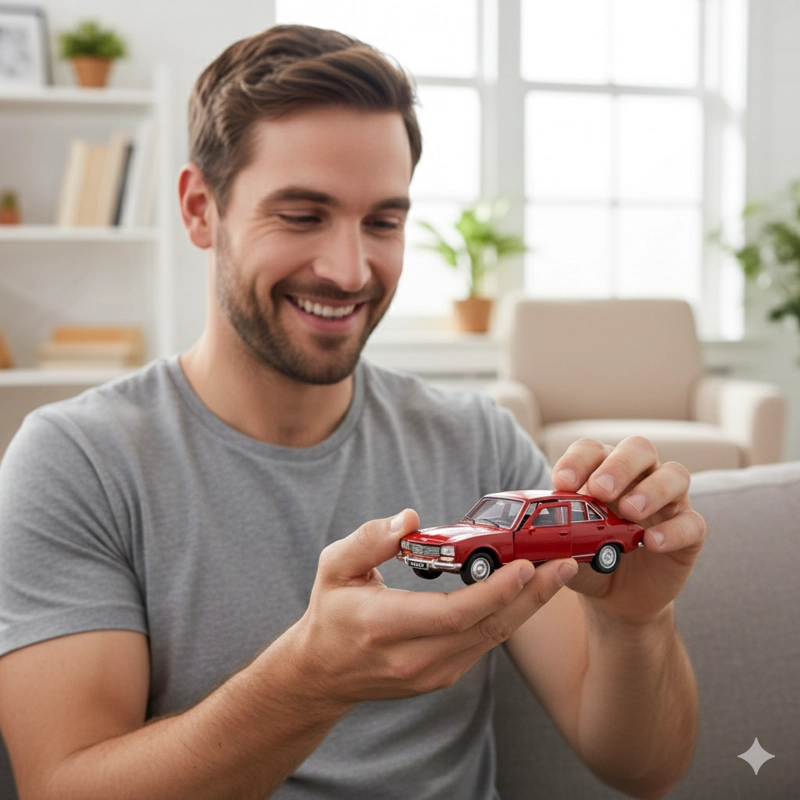 AUTO PEUGEOT 504 1975 ESCALA 1:34:39 - WELLY - 6
