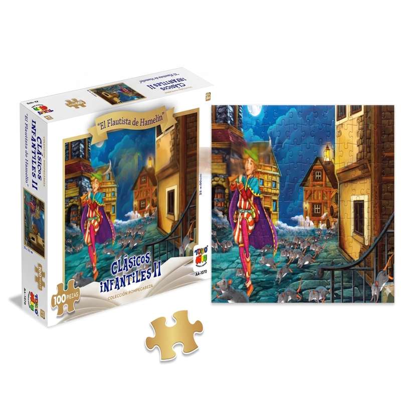PUZZLE EL FLAUTISTA DE HAMELIN (100 PIEZAS) - TOYNG - 1