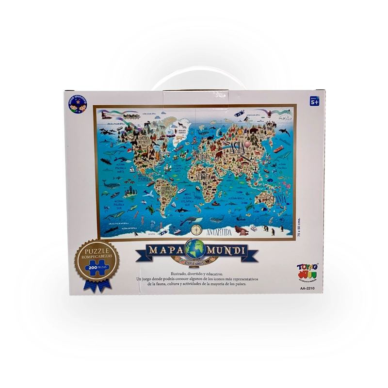 PUZZLE MAPAMUNDI 200 PIEZAS - TOYNG - 4