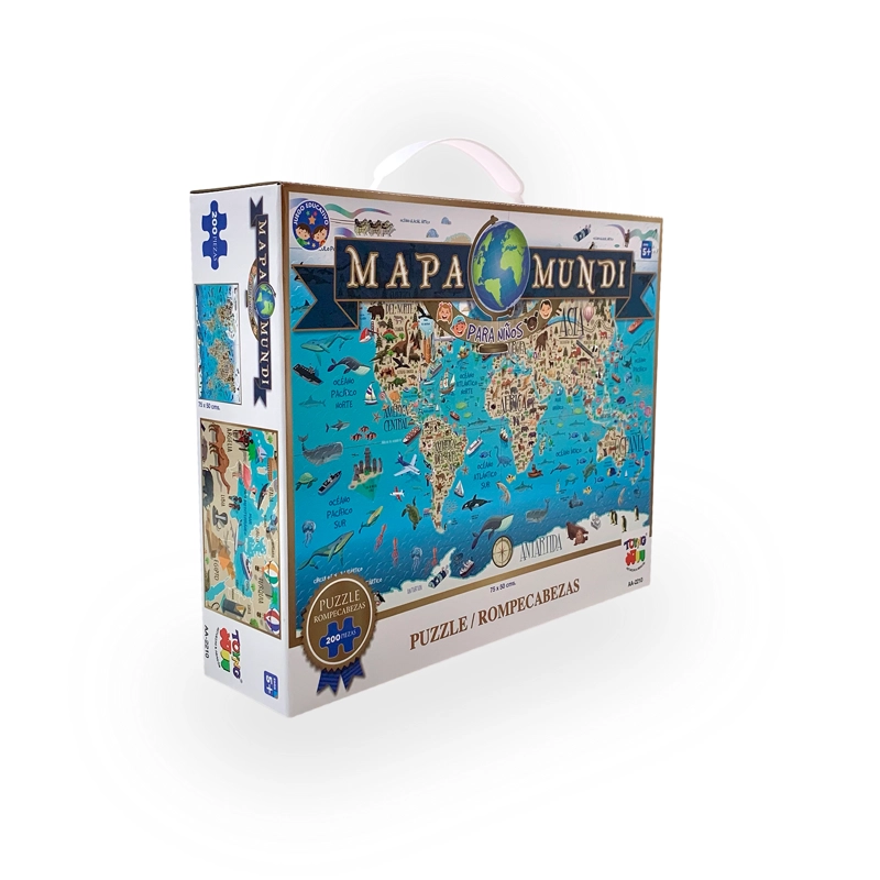 PUZZLE MAPAMUNDI 200 PIEZAS - TOYNG - 6