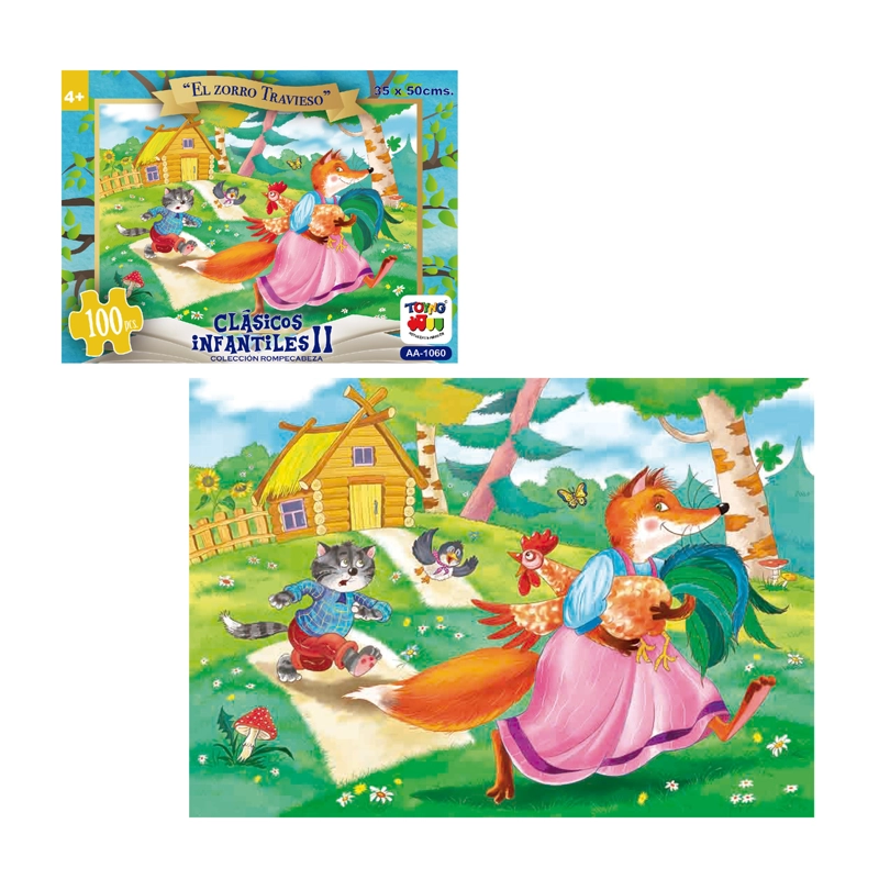 PUZZLE EL ZORRO TRAVIESO (100 PIEZAS) - TOYNG - 2