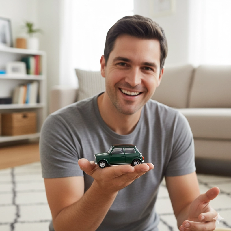 AUTO MINI COOPER 1300 ESCALA 1:34:39 - WELLY - 6