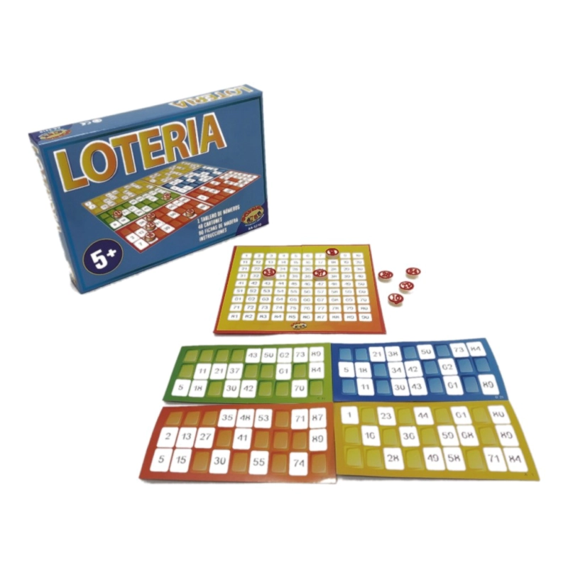JUEGO DE MESA 48 CARTONES CON FICHAS DE MADERA - TOYNG - 1