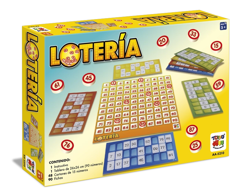 JUEGO DE MESA 48 CARTONES CON FICHAS DE MADERA - TOYNG - 2