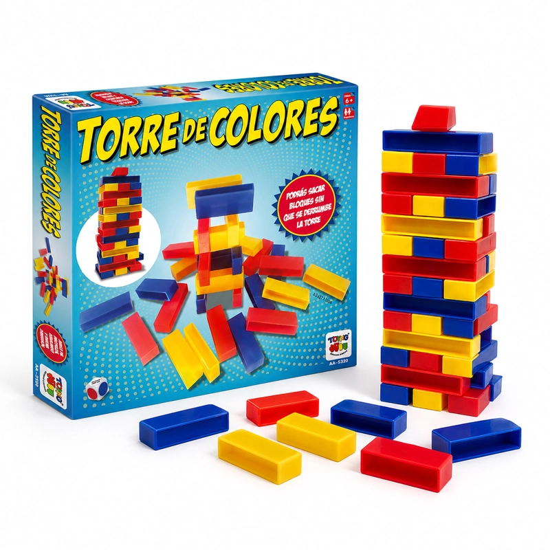 JUEGO EDUCATIVO TORRE COLORES 45 PIEZAS - TOYNG - 1