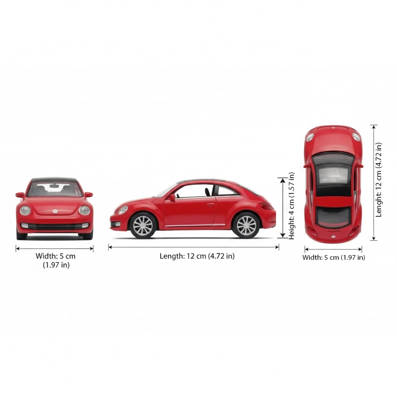 AUTO VOLKSWAGEN THE BEETLE ESCALA 1:34:39 - WELLY - 2