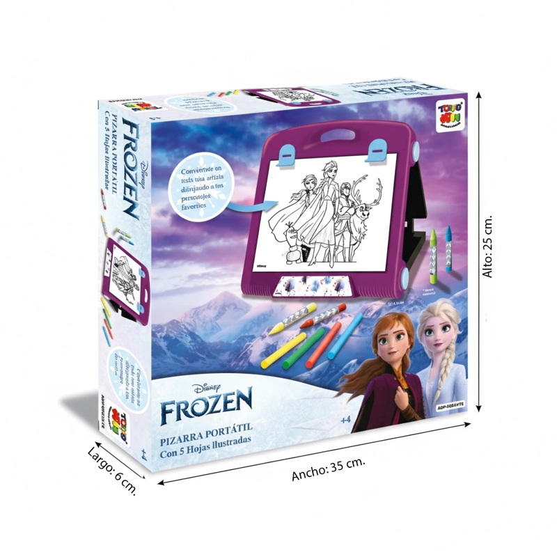 JUEGO EDUCATIVO PIZARRA PORTATIL - FROZEN - 2