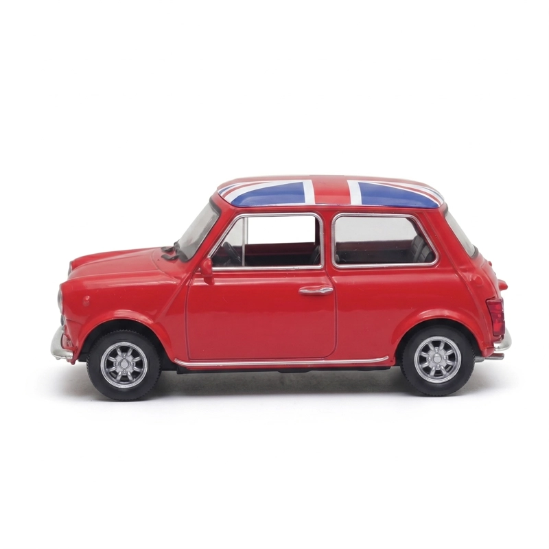 AUTO MINI COOPER 1300 UK FLAG S ESCALA 1:43 - WELLY - 4