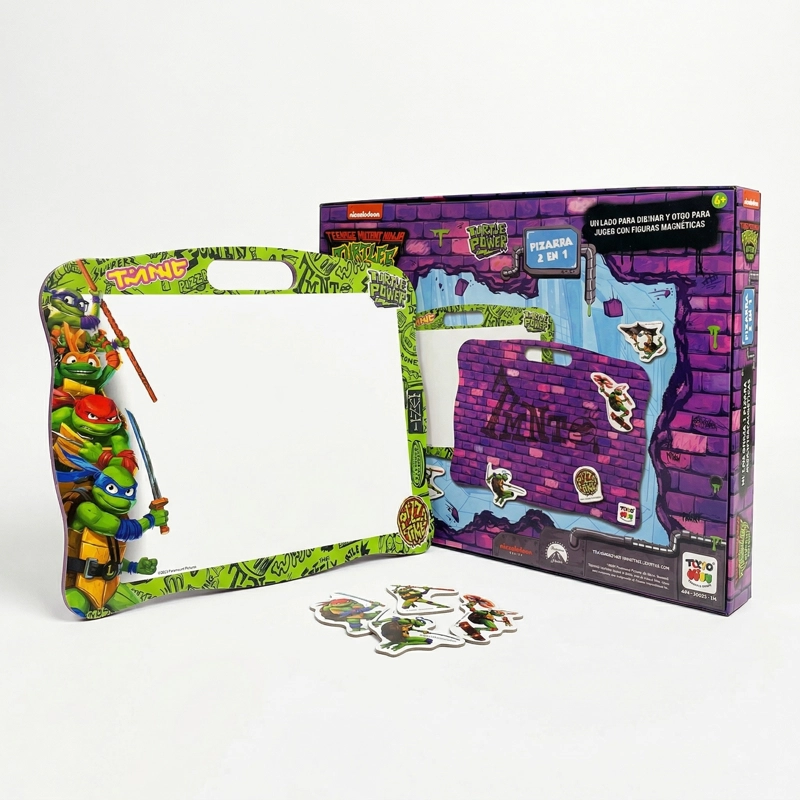 JUEGO EDUCATIVO PIZARRA 2 EN 1 - TORTUGAS NINJA - 1