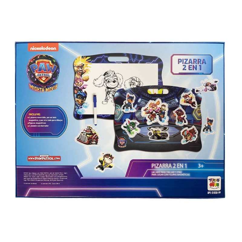 JUEGO EDUCATIVO PIZARRA 2 EN 1 - PAW PATROL - 5