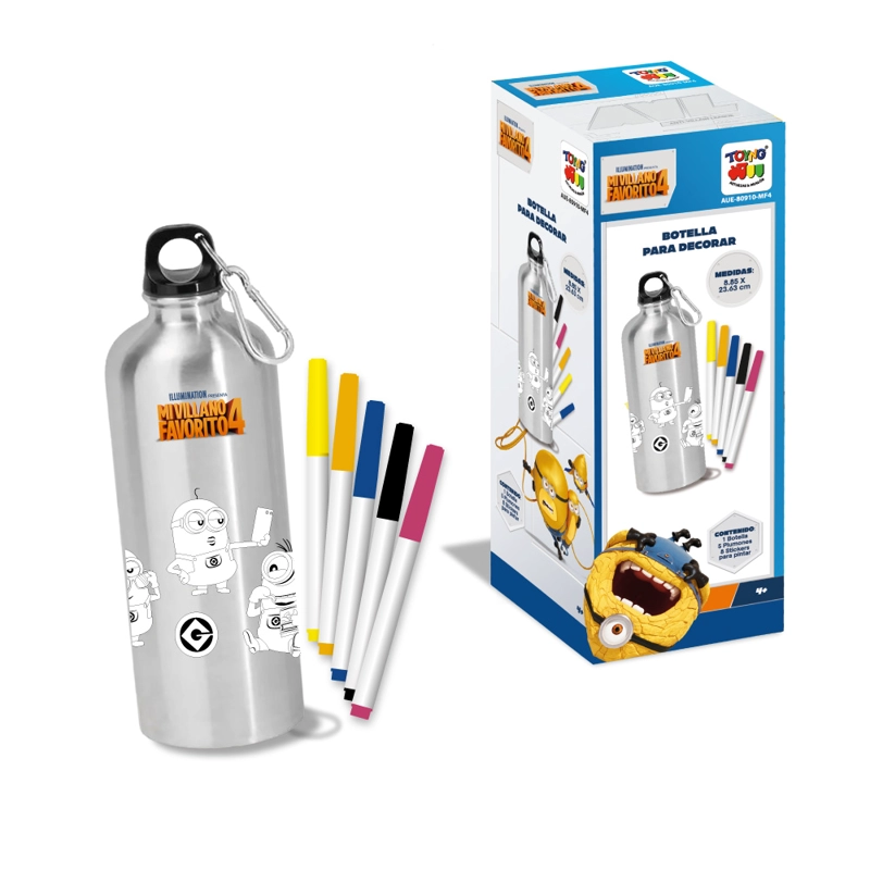 BOTELLA PARA DECORAR DE MINIONS - 1