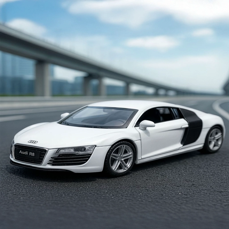 AUTO AUDI R8 COUPE 2007 S ESCALA 1:43 - WELLY - 6