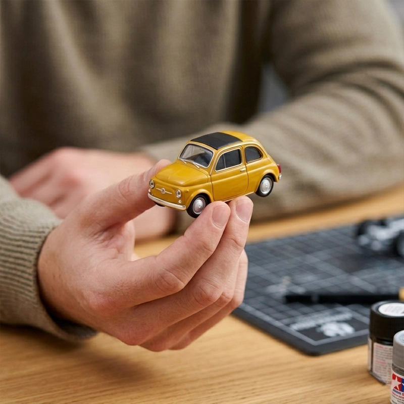 AUTO FIAT 500 NUOVA S ESCALA 1:43 - WELLY - 2