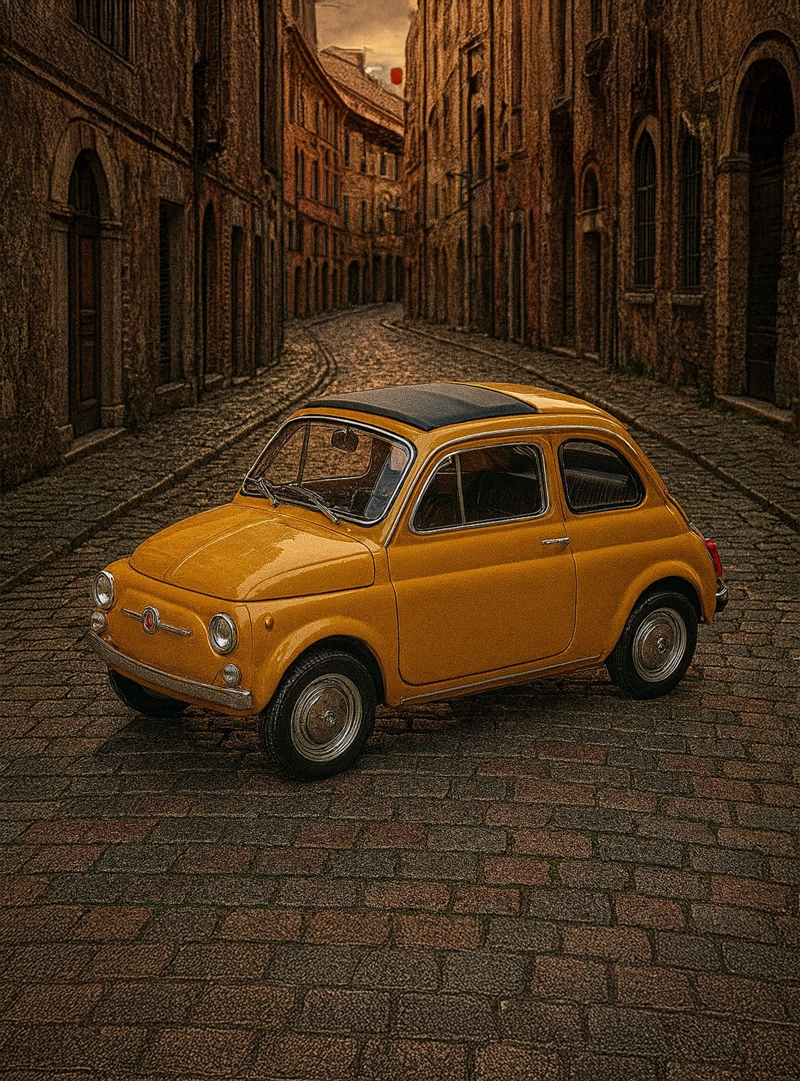 AUTO FIAT 500 NUOVA S ESCALA 1:43 - WELLY - 6