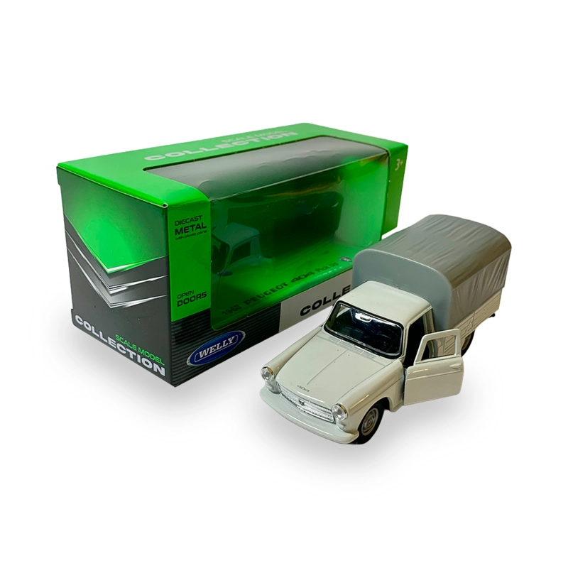 CAMIONETA 1968 PEUGEOT 404 RECOGER ESCALA 1:34:39 - WELLY - 1