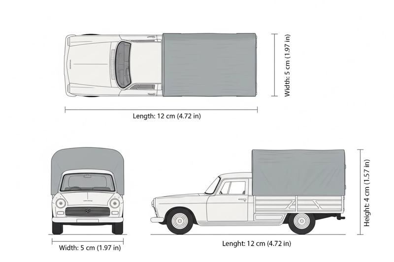 CAMIONETA 1968 PEUGEOT 404 RECOGER ESCALA 1:34:39 - WELLY - 6