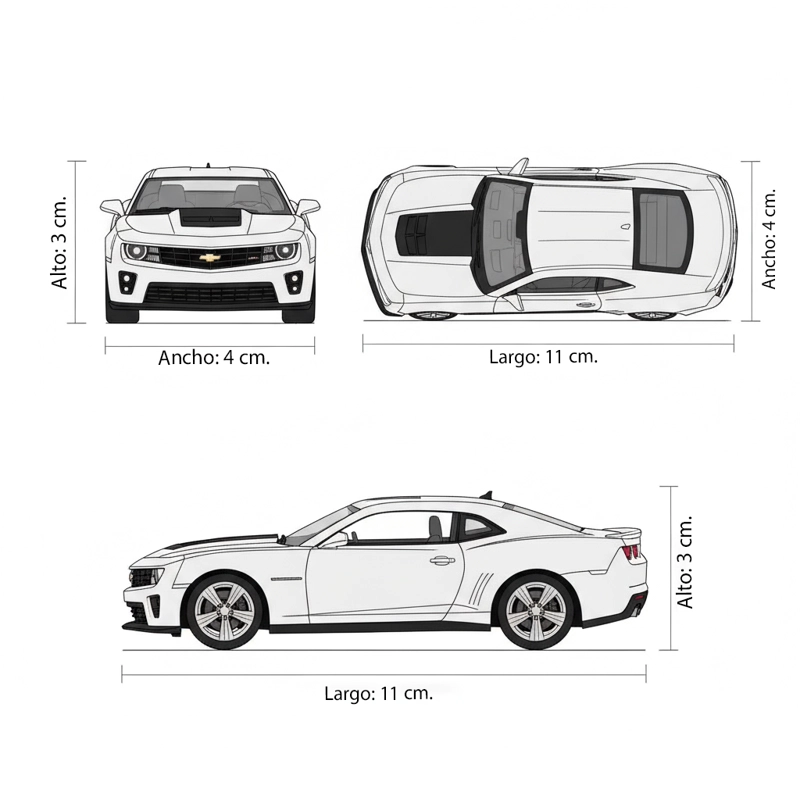 AUTO CHEVROLET CAMARO ZL1 S ESCALA 1:43 - WELLY - 5