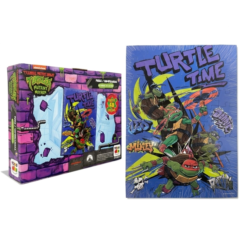 PUZZLE 60 PIEZAS - TORTUGAS NINJAS - 1