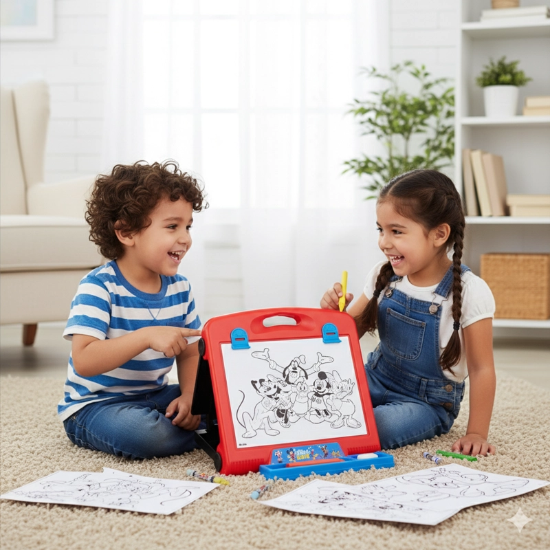 JUEGO EDUCATIVO PIZARRA PORTATIL - MICKEY - 4