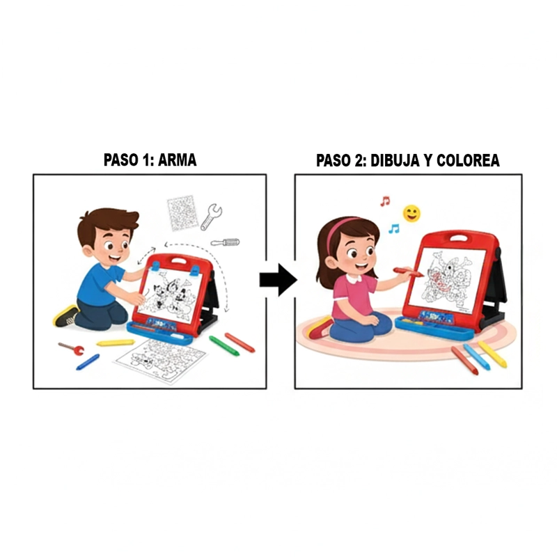 JUEGO EDUCATIVO PIZARRA PORTATIL - MICKEY - 5