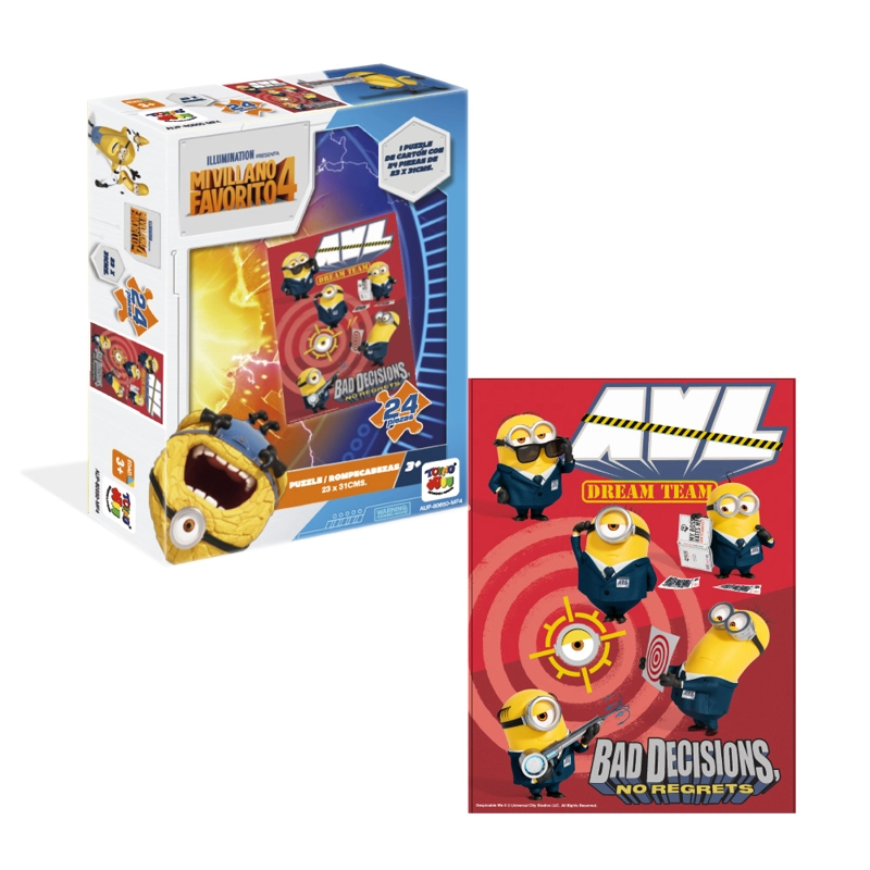 PUZLE 24 PIEZAS DE MINIONS - 1