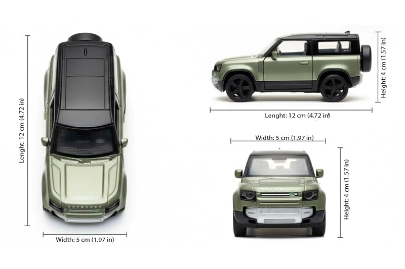 SUV LAND ROVER DEFENDER 2020 ESCALA 1:34:39 - WELLY - 7